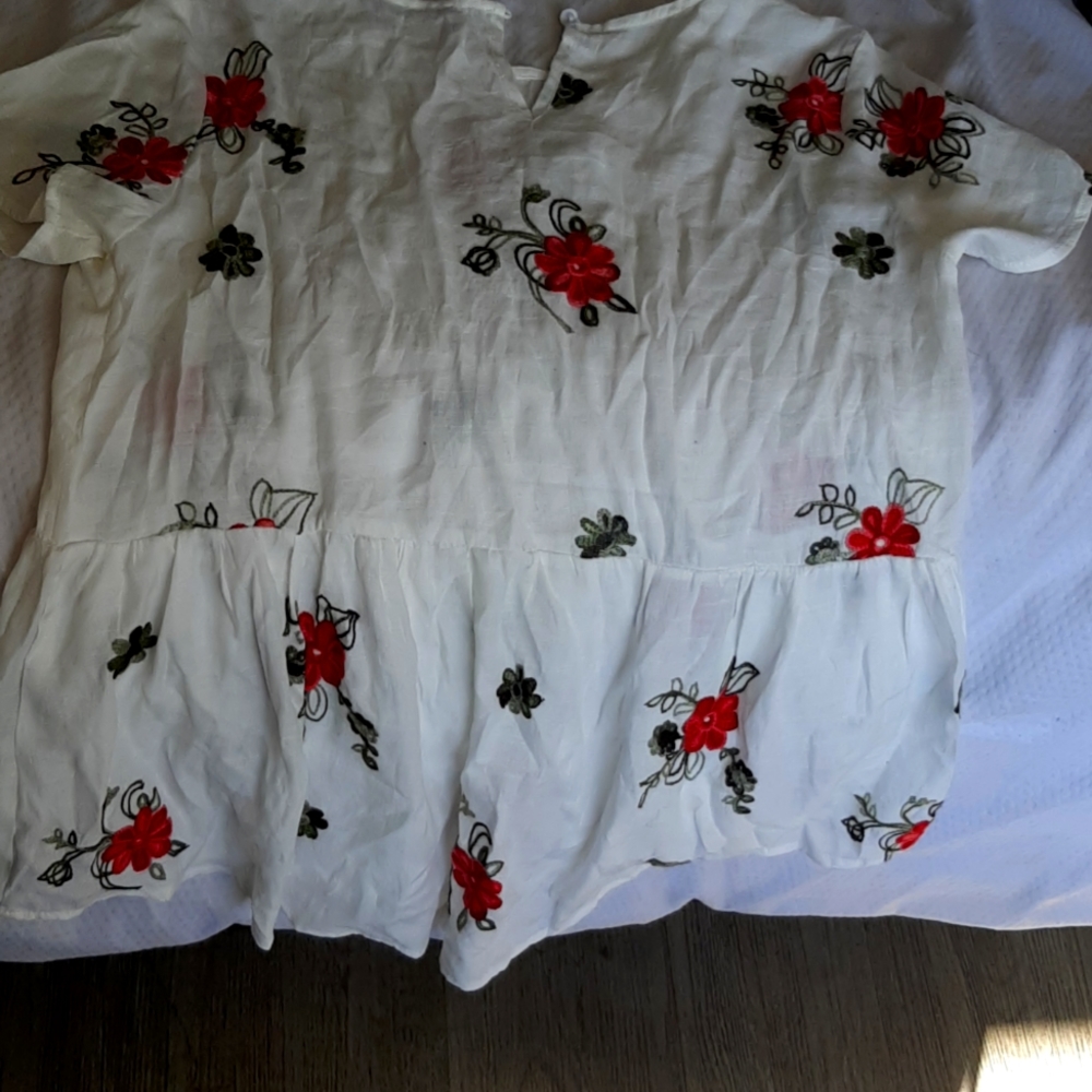Flower bloom blouse
